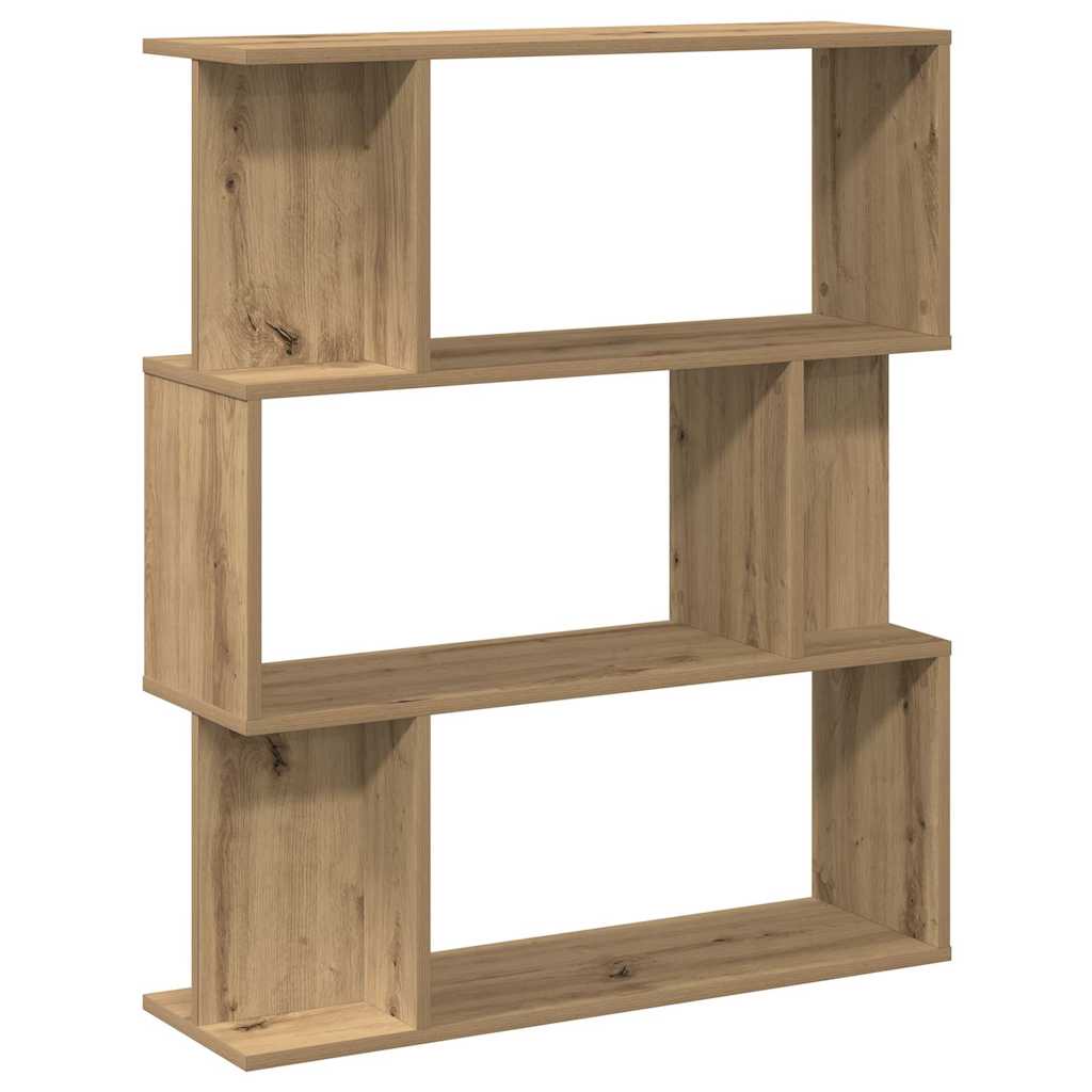 vidaXL Bücherregal Artisan-Eiche 80x24x96 cm Holzwerkstoff