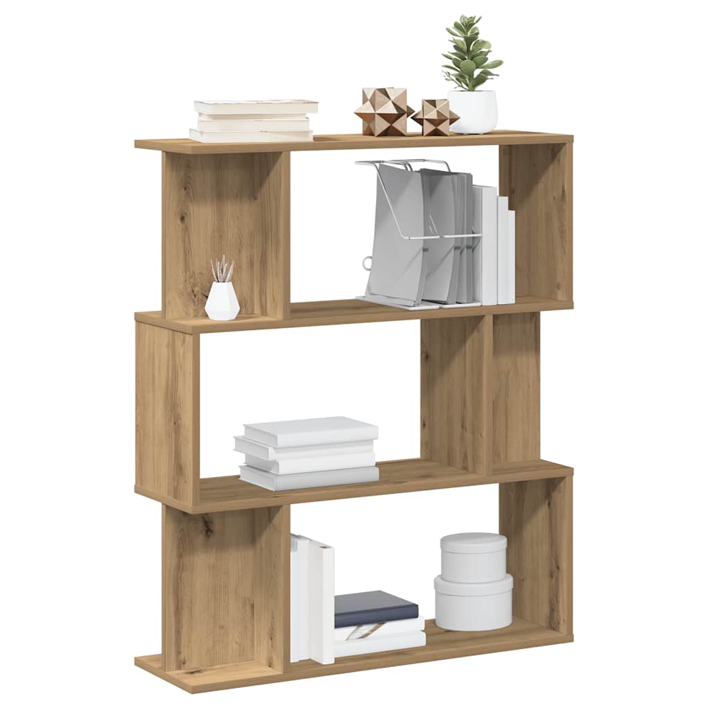 vidaXL Bücherregal Artisan-Eiche 80x24x96 cm Holzwerkstoff