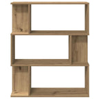 vidaXL Bücherregal Artisan-Eiche 80x24x96 cm Holzwerkstoff