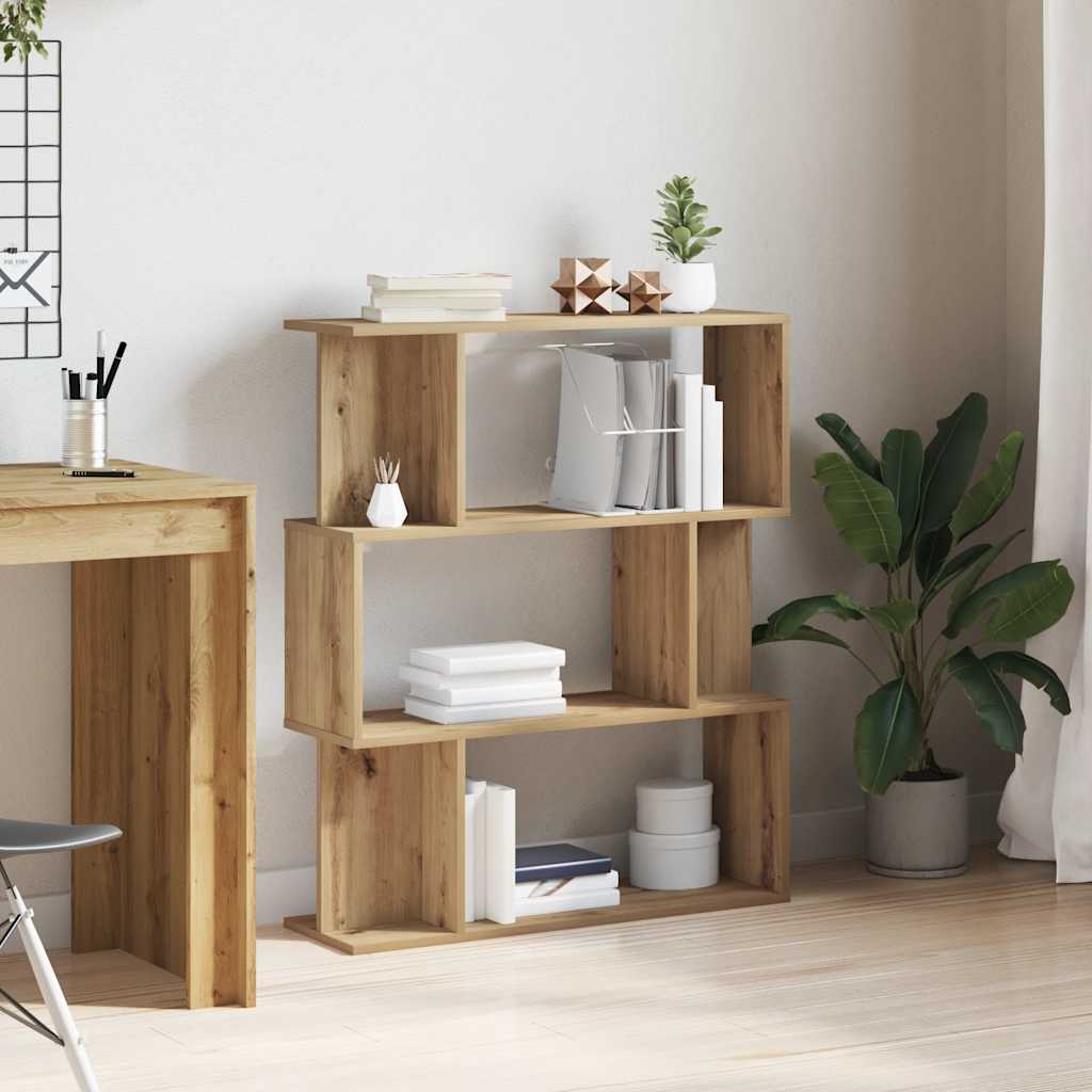 vidaXL Bücherregal Artisan-Eiche 80x24x96 cm Holzwerkstoff