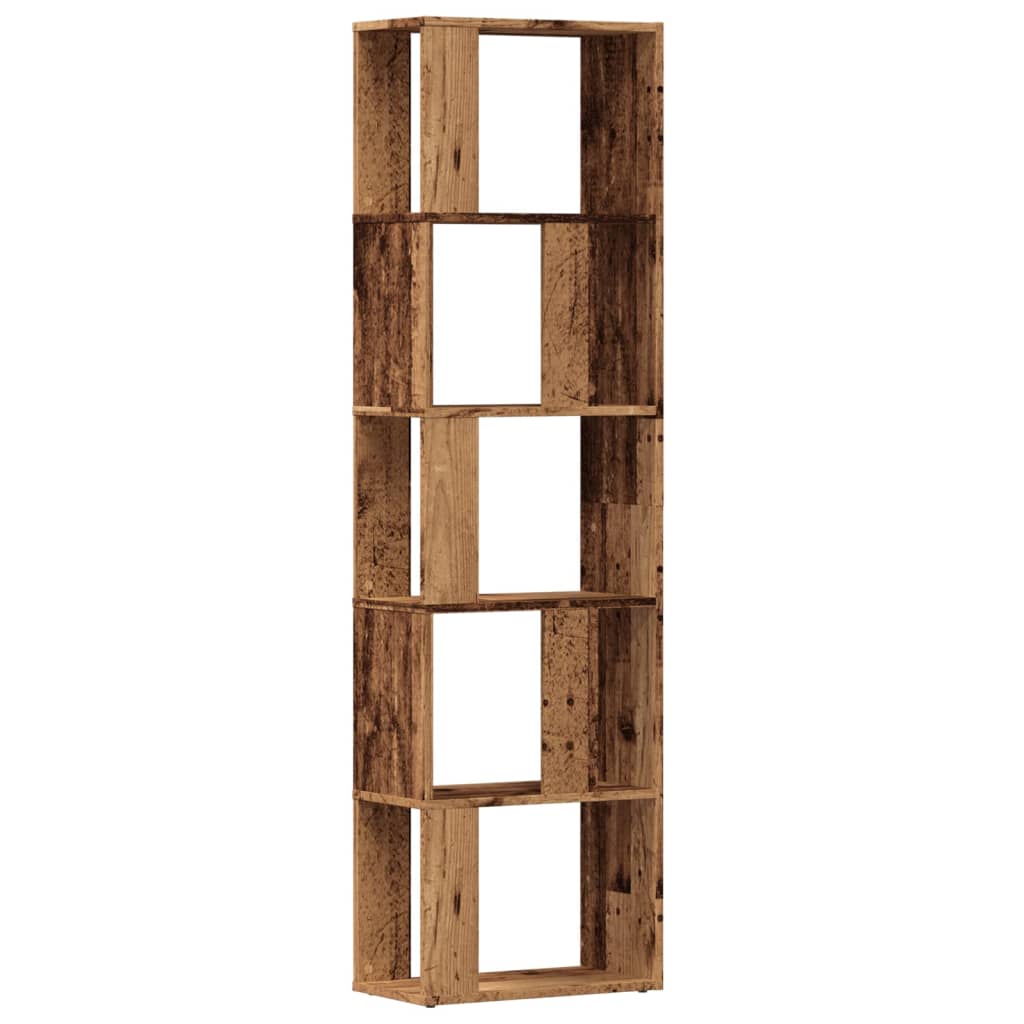 vidaXL Bücherschrank Altholz-Optik 45x24x159 cm Holzwerkstoff