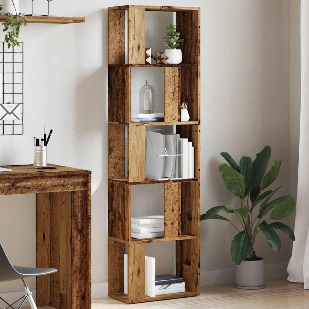 vidaXL Bücherschrank Altholz-Optik 45x24x159 cm Holzwerkstoff