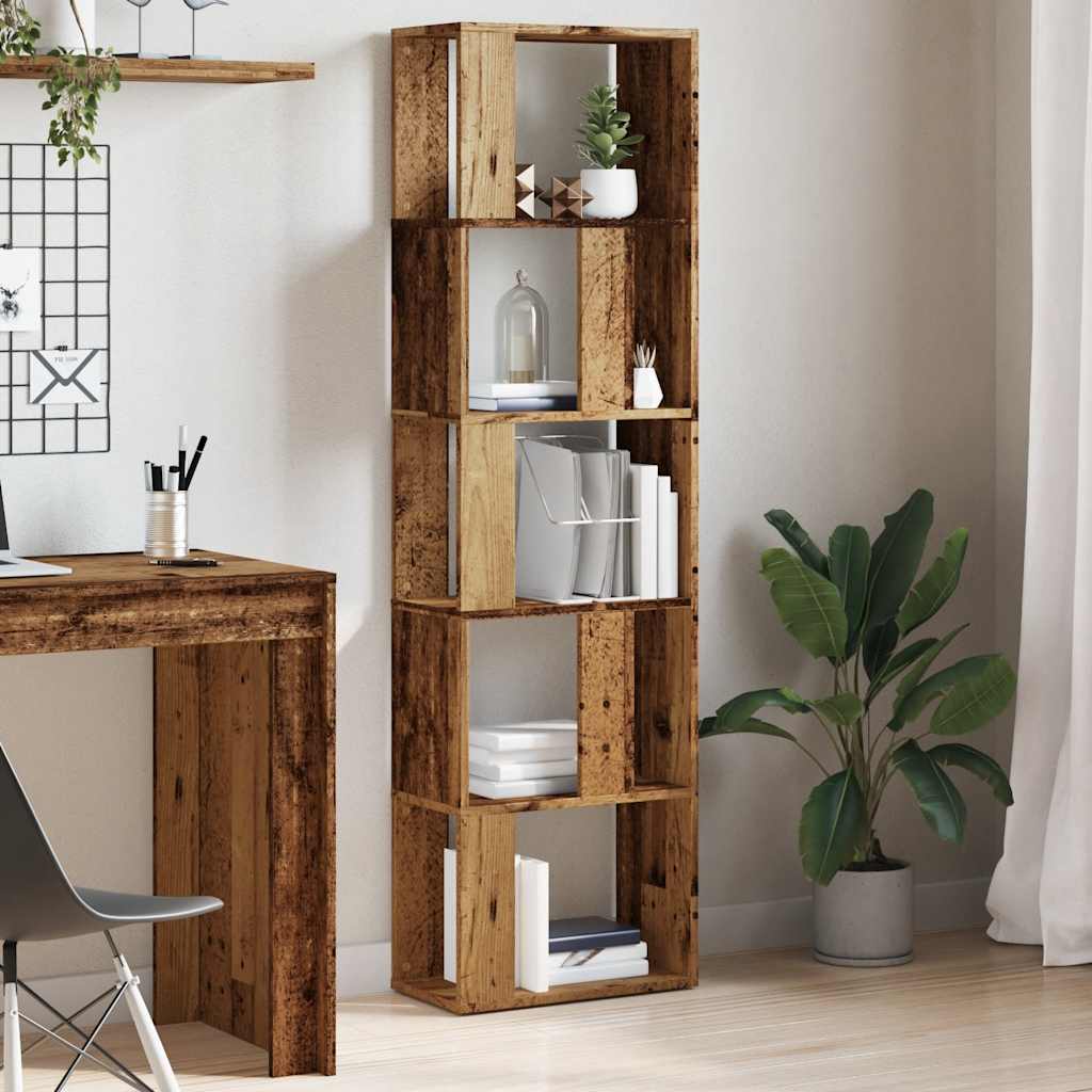 vidaXL Bücherschrank Altholz-Optik 45x24x159 cm Holzwerkstoff