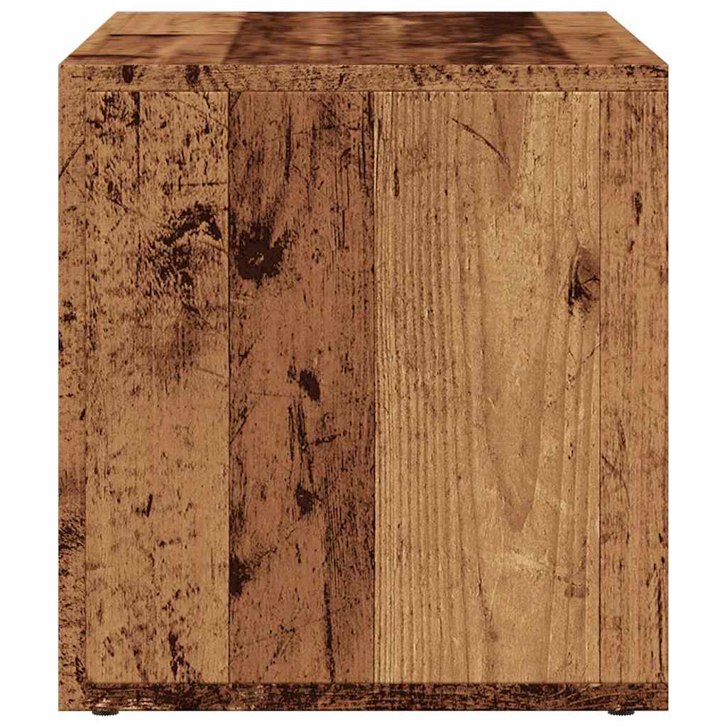 vidaXL Aufbewahrungstruhe Altholz-Optik 69,5x34x36 cm Holzwerkstoff