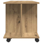 vidaXL TV-Regal mit Rollen Artisan-Eiche 80x40x45 cm Holzwerkstoff