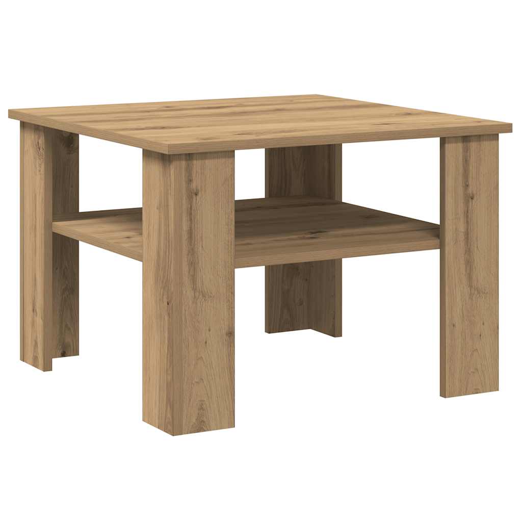 vidaXL Couchtisch Artisan-Eiche 60x60x42 cm Holzwerkstoff