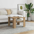 vidaXL Couchtisch Artisan-Eiche 60x60x42 cm Holzwerkstoff