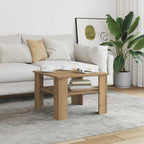 vidaXL Couchtisch Artisan-Eiche 60x60x42 cm Holzwerkstoff