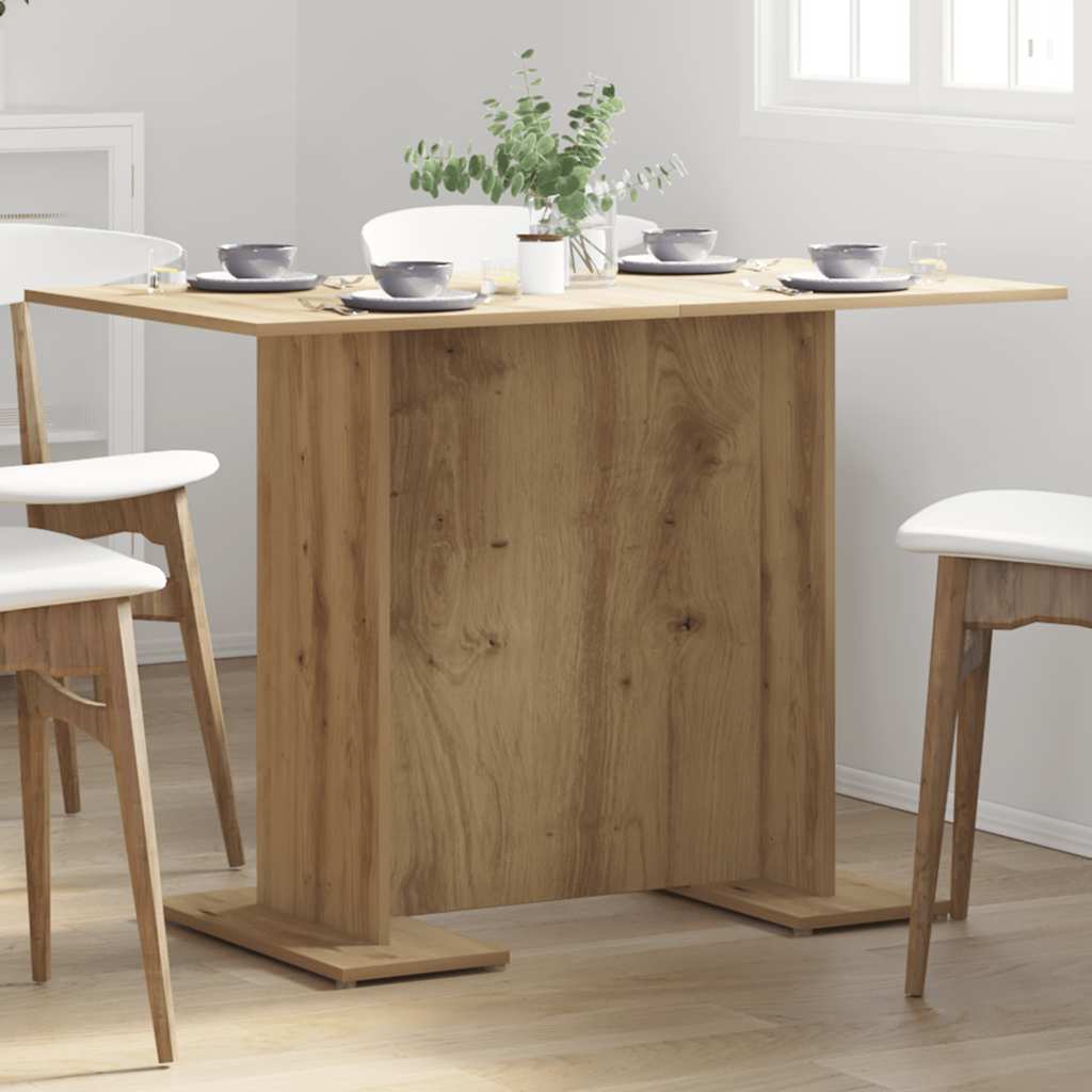 vidaXL Esstisch Artisan-Eiche 110x60x75 cm Holzwerkstoff
