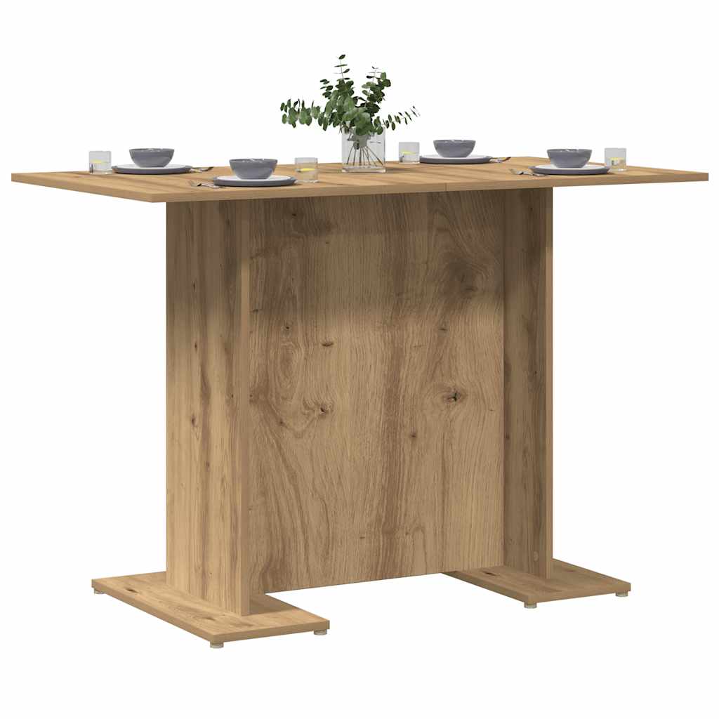 vidaXL Esstisch Artisan-Eiche 110x60x75 cm Holzwerkstoff