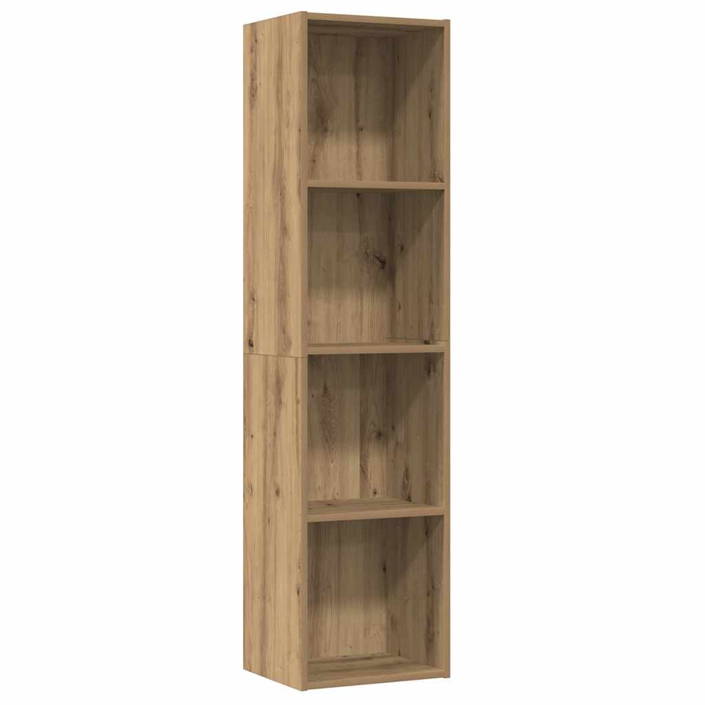 vidaXL Bücherregal/TV-Schrank Altholz-Optik 36x30x143 cm Holzwerkstoff