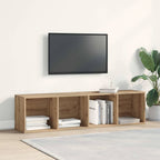 vidaXL Bücherregal/TV-Schrank Altholz-Optik 36x30x143 cm Holzwerkstoff