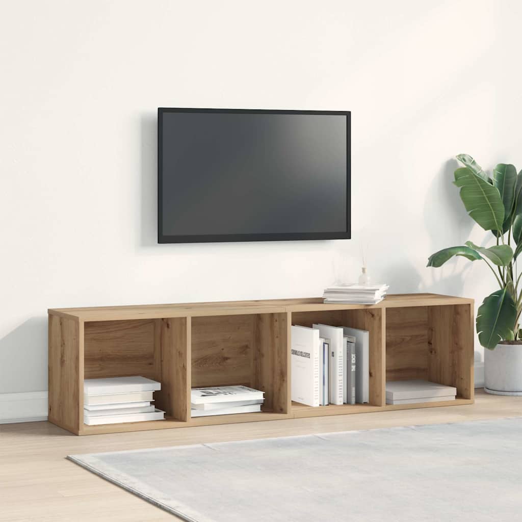 vidaXL Bücherregal/TV-Schrank Altholz-Optik 36x30x143 cm Holzwerkstoff
