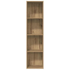 vidaXL Bücherregal/TV-Schrank Altholz-Optik 36x30x143 cm Holzwerkstoff