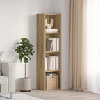 vidaXL Bücherregal/TV-Schrank Altholz-Optik 36x30x143 cm Holzwerkstoff