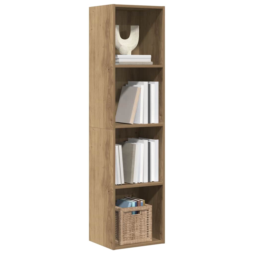 vidaXL Bücherregal/TV-Schrank Artisan-Eiche 36x30x143 cm Holzwerkstoff