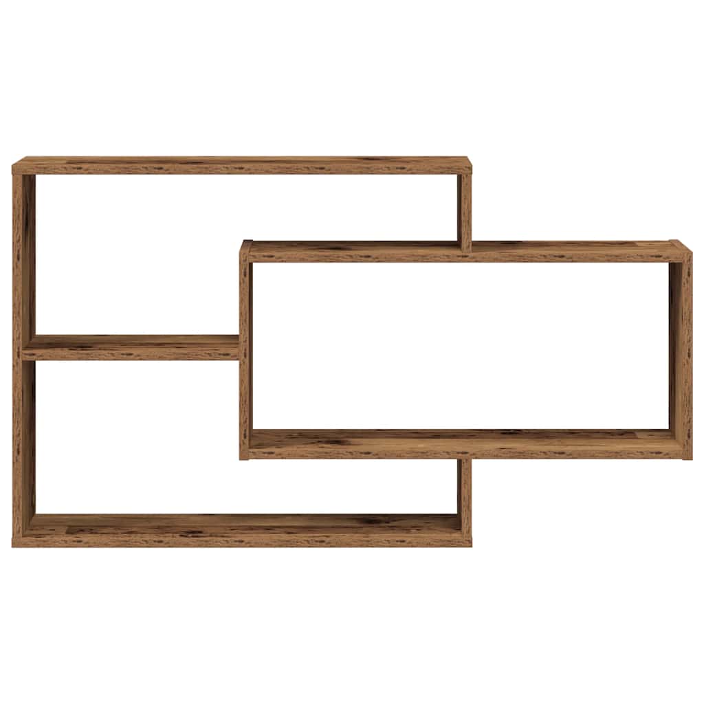 vidaXL Wandregal Altholz-Optik 104x20x58,5 cm Holzwerkstoff