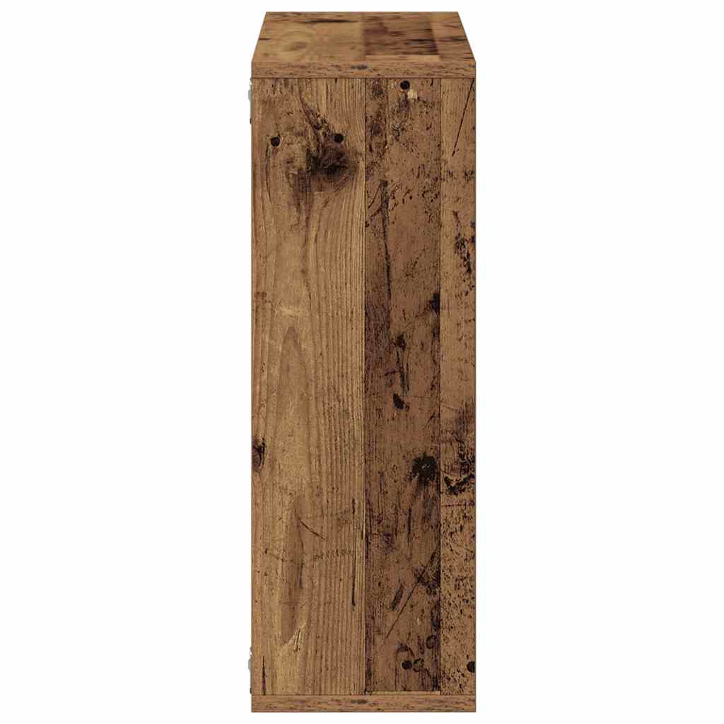 vidaXL Wandregal Altholz-Optik 104x20x58,5 cm Holzwerkstoff