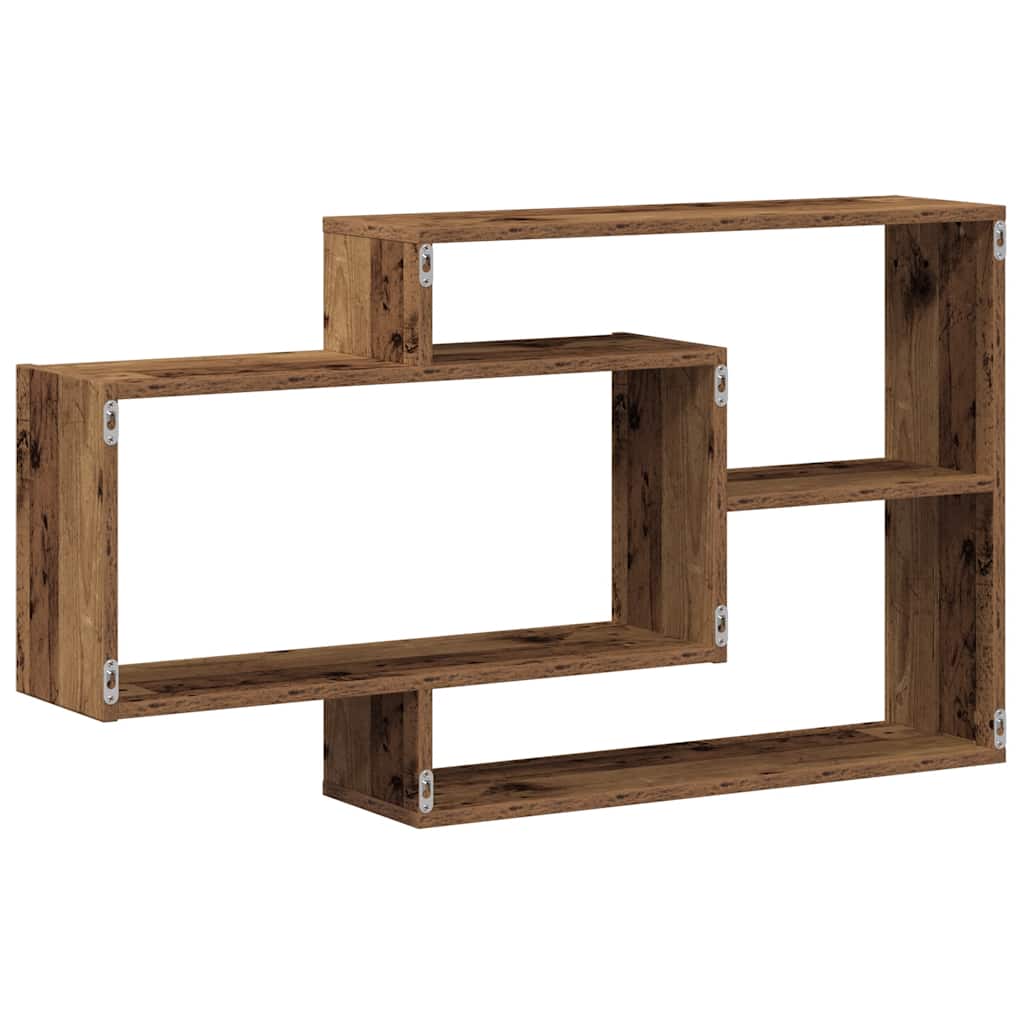 vidaXL Wandregal Altholz-Optik 104x20x58,5 cm Holzwerkstoff