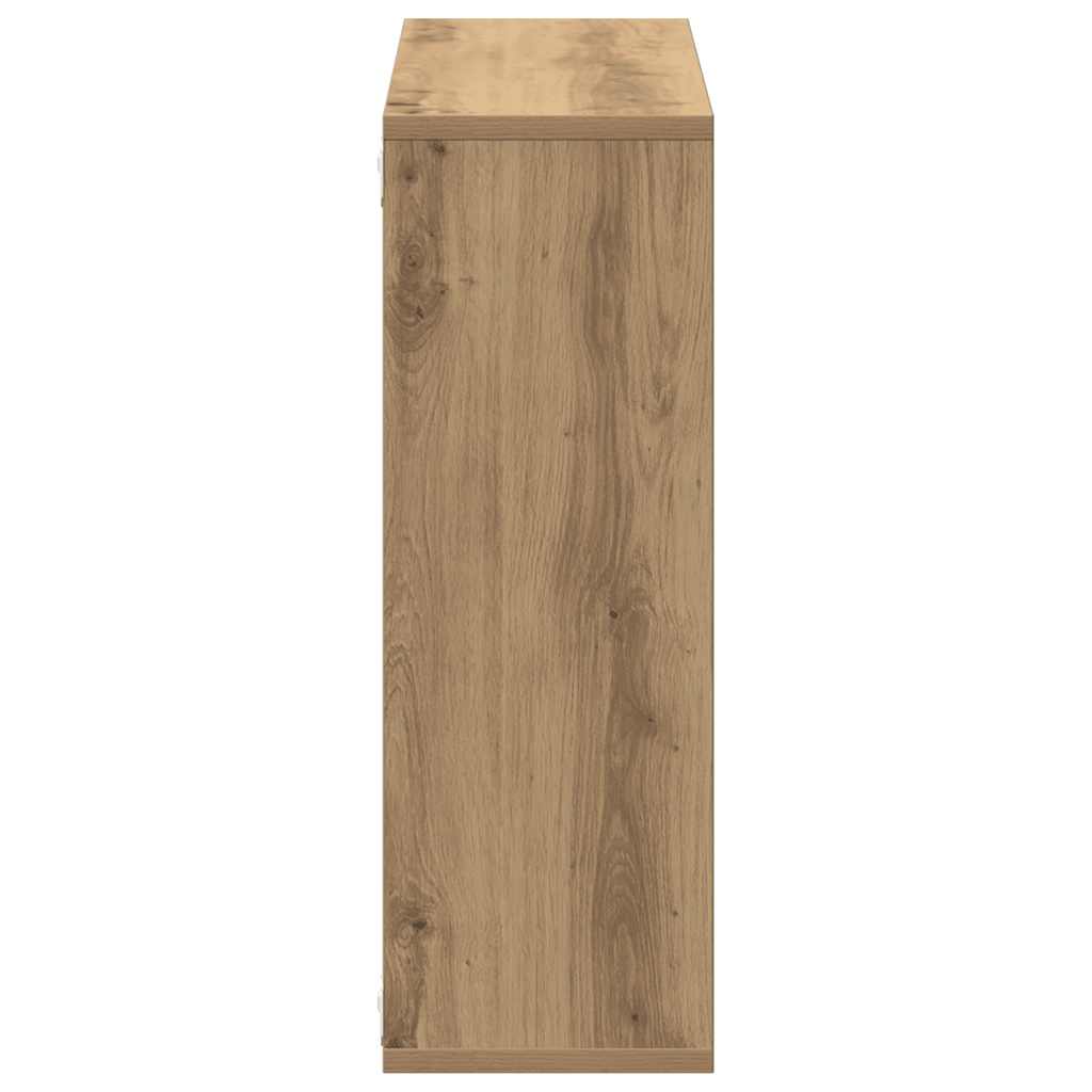 vidaXL Wandregal Artisan-Eiche 104x20x58,5 cm Holzwerkstoff