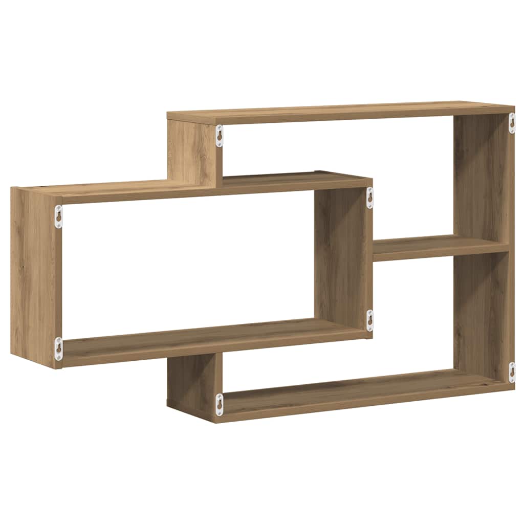 vidaXL Wandregal Artisan-Eiche 104x20x58,5 cm Holzwerkstoff