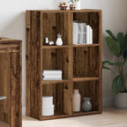 vidaXL Bücherregal/Sideboard Altholz-Optik 66x30x98 cm Holzwerkstoff