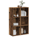 vidaXL Bücherregal/Sideboard Altholz-Optik 66x30x98 cm Holzwerkstoff