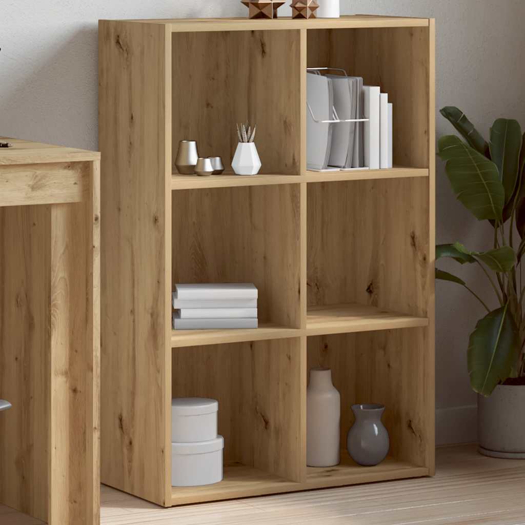 vidaXL Bücherregal/Sideboard Artisan-Eiche 66x30x98 cm Holzwerkstoff