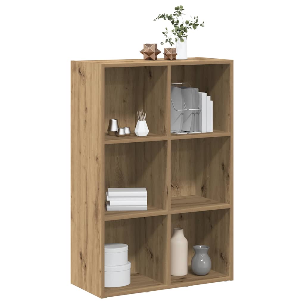 vidaXL Bücherregal/Sideboard Artisan-Eiche 66x30x98 cm Holzwerkstoff