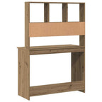 vidaXL Schreibtisch mit Regal Artisan-Eiche 102x45x148cm Holzwerkstoff