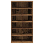 vidaXL Schuhregal Altholz-Optik 54x34x100,5 cm Holzwerkstoff