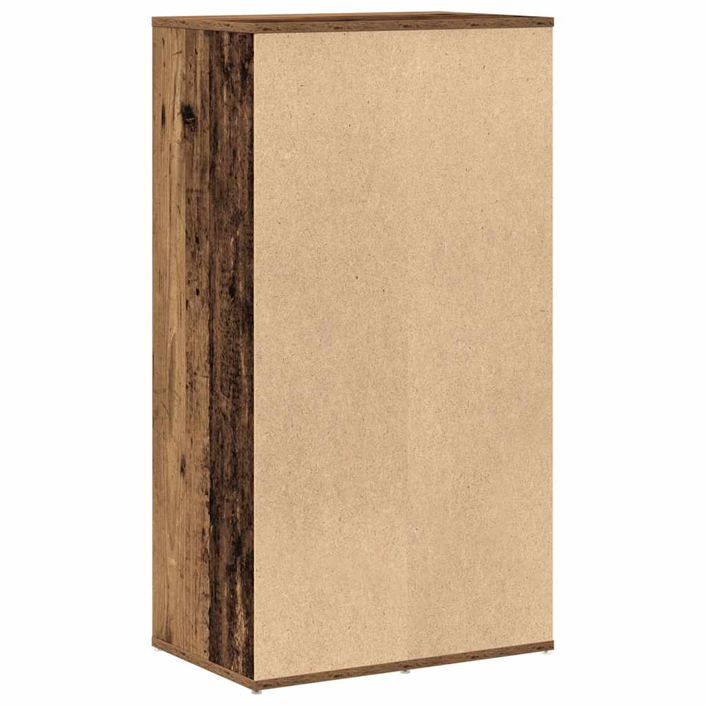 vidaXL Schuhregal Altholz-Optik 54x34x100,5 cm Holzwerkstoff