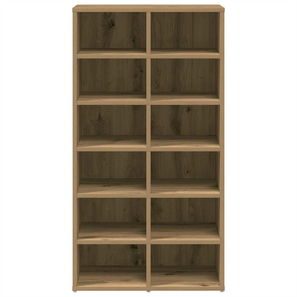 vidaXL Schuhregal Artisan-Eiche 54x34x100,5 cm Holzwerkstoff
