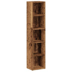 vidaXL CD-Regale 2 Stk. Altholz-Optik 21x16x93,5 cm Holzwerkstoff
