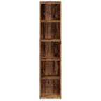 vidaXL CD-Regale 2 Stk. Altholz-Optik 21x16x93,5 cm Holzwerkstoff
