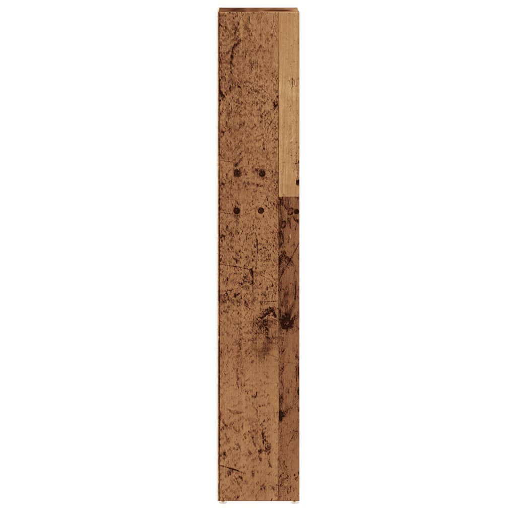vidaXL CD-Regale 2 Stk. Altholz-Optik 21x16x93,5 cm Holzwerkstoff