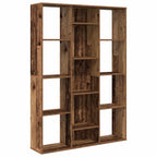 vidaXL Raumteiler/Bücherregal Altholz-Optik 100x24x140cm Holzwerkstoff