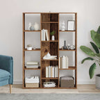 vidaXL Raumteiler/Bücherregal Altholz-Optik 100x24x140cm Holzwerkstoff