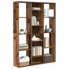vidaXL Raumteiler/Bücherregal Altholz-Optik 100x24x140cm Holzwerkstoff