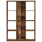 vidaXL Raumteiler/Bücherregal Altholz-Optik 100x24x140cm Holzwerkstoff