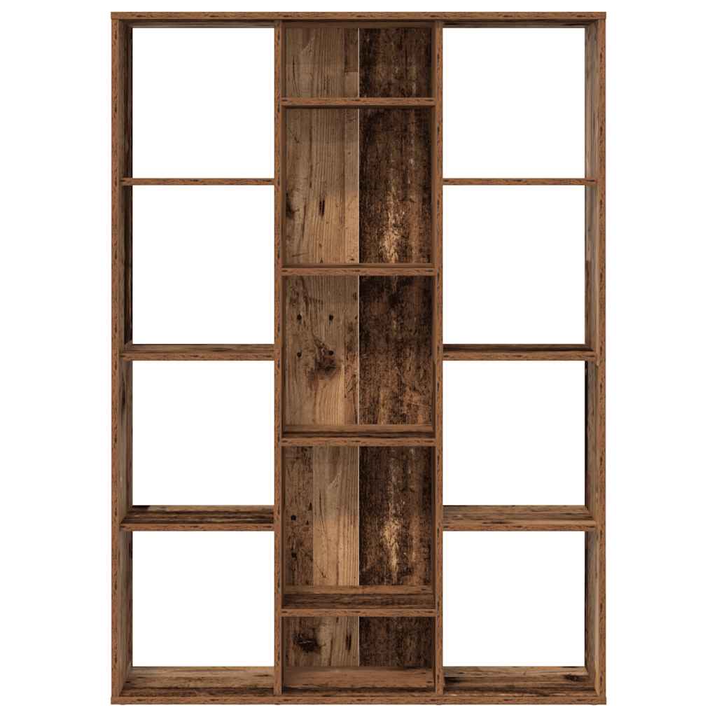 vidaXL Raumteiler/Bücherregal Altholz-Optik 100x24x140cm Holzwerkstoff