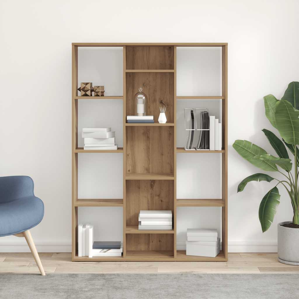 vidaXL Raumteiler/Bücherregal Artisan-Eiche 100x24x140cm Holzwerkstoff