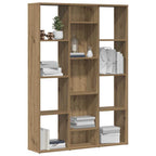 vidaXL Raumteiler/Bücherregal Artisan-Eiche 100x24x140cm Holzwerkstoff