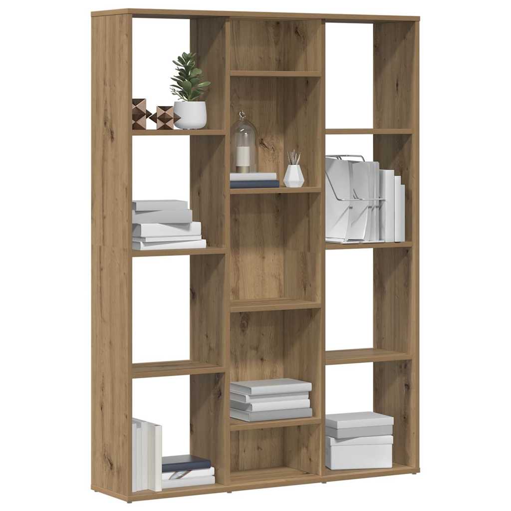 vidaXL Raumteiler/Bücherregal Artisan-Eiche 100x24x140cm Holzwerkstoff