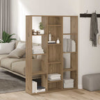 vidaXL Raumteiler/Bücherregal Artisan-Eiche 100x24x140cm Holzwerkstoff