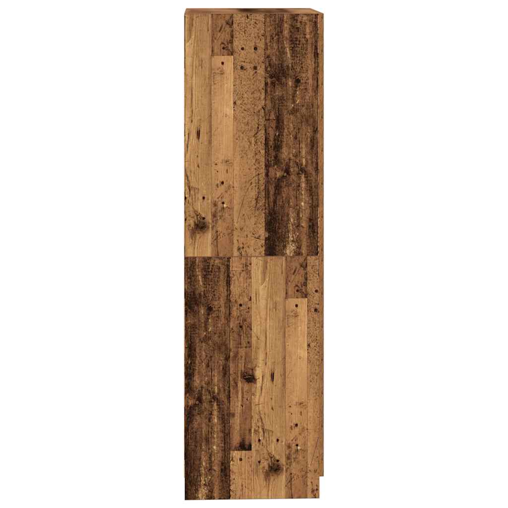 vidaXL Kleiderschrank Altholz-Optik 80x52x180 cm Holzwerkstoff