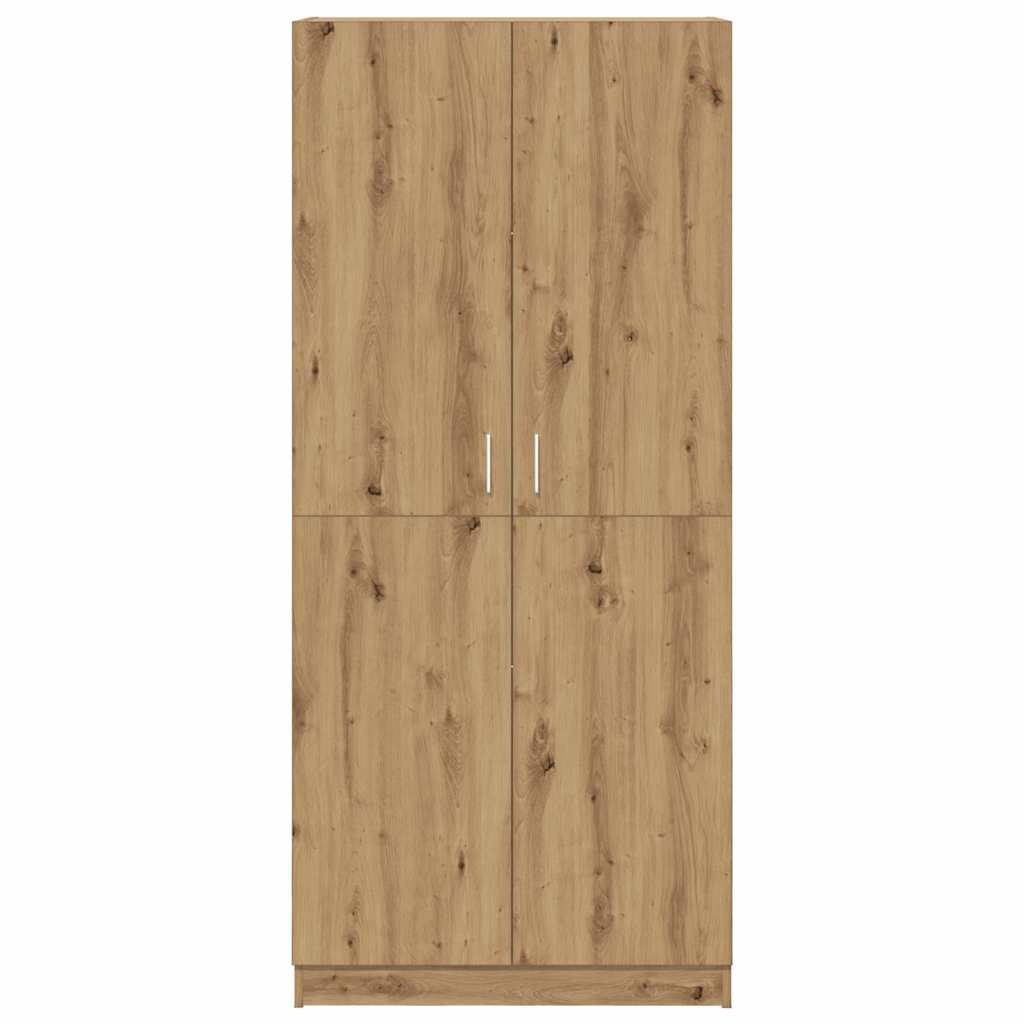 vidaXL Kleiderschrank Artisan-Eiche 80x52x180 cm Holzwerkstoff