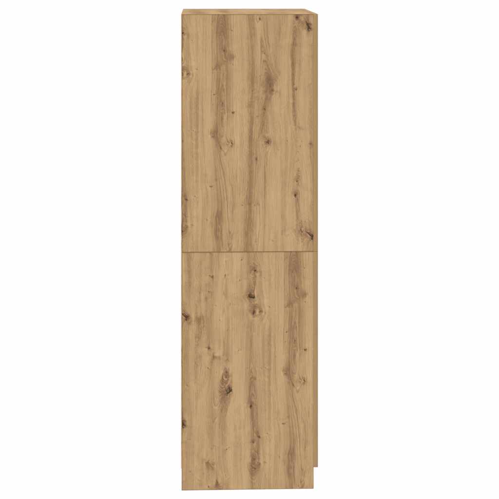 vidaXL Kleiderschrank Artisan-Eiche 80x52x180 cm Holzwerkstoff