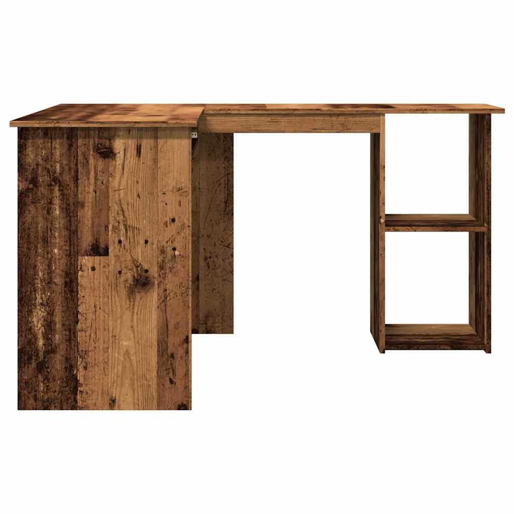 vidaXL Eckschreibtisch Altholz-Optik 120x140x75 cm Holzwerkstoff