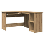 vidaXL Eckschreibtisch Artisan-Eiche 120x140x75 cm Holzwerkstoff